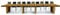 Fashion Commerce FC1679 Table extensible pour tout environnement, bois, chêne noué, 180x100 cm-480x100 cm 22 places