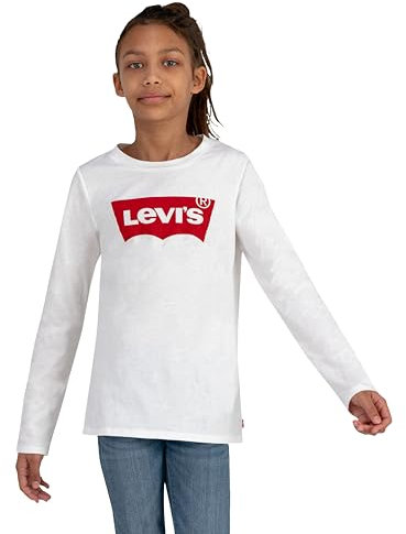 Levi's Kids l/s batwing tee Mädchen Weiß 4 Jahre