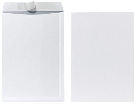 Herlitz Versandtasche C4 90 g Haftklebend, mit Innendruck in Folienpackung, eingeschweißt, weiß (2x 25 Stück)