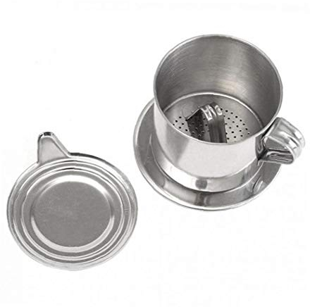 BYFRI Vietnamese Coffee Filter Stainless Steel Maker Pot Infuse Cup Serving Delicious Coffee Pot Machine Filter 1 Set