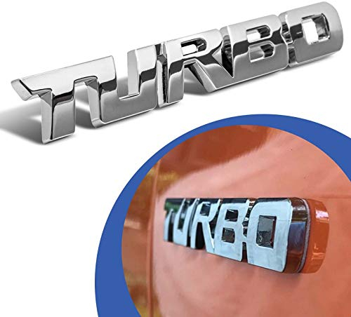 Turbo Emblem Zeichen Chrom Schriftzug 3D Logo Auto Aufkleber Tuning Sticker