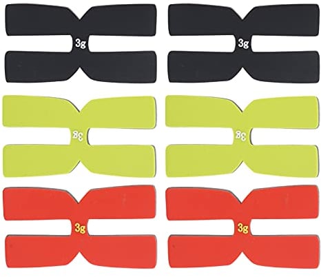 VGEBY Gewichtsausgleichsstreifen für Tennisschläger, 6-teiliges H-Silikon-Tennisschläger-Gewichtsausgleichsset
