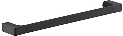 Gedy G-Kuala Lumpur Porta Asciugamani CM.45, Colore Nero, Componenti Realizzati in Cromall, Ottone e Vetro, Garanzia 2 Anni, Misure 2,5 x 45 x 6,6 CM e Peso 0,556 kg, Design R&S