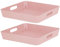 #11 2X Ordnungsbox - 5 cm hoch pink - 30x 30 cm - Ordnungskorb - Regalorganizer Wandregal
