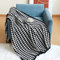 LumiSyne Fleecedecke Klassischer Einfach Stil Hahnentritt Zebra Muster Kuscheldecke Weich Überwurfdecke Für Couch Bett Warme Plüsch Auto Reisedecke 170x130cm