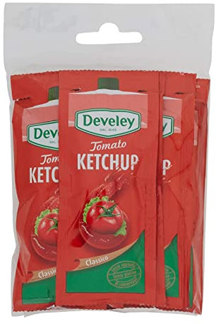 SALSA KETCHUP DEVELEY TOMATO KETCHUP 10 BUSTINE DA 6 X 15 ml MONODOSE SALSE