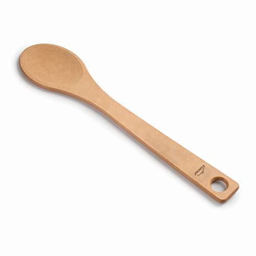 Lacor - 68165 - Cuchara Natural, Mango Largo, Fibra de Madera, Ecofriendly, Orificio para Colgar, Apta para Lavavajillas, 29,5 cm