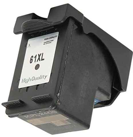 61xl Tintenpatrone, Wiederaufbereitete Tintenpatrone Ersatz für HP 61XL 61 XL für HP Envy 4500 5530 5534 5535 Deskjet 1000 1010 1056 1510 1512 2540 3050 3510 für OfficeJet 2620(H61XLBK Schwarz)
