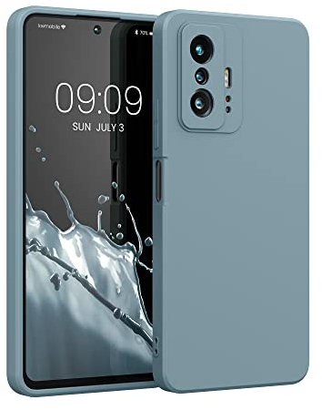 kwmobile Hülle kompatibel mit Xiaomi 11T / 11T Pro Hülle - gummierte TPU Silikon Handyhülle - Schutzhülle für kabelloses Laden - Case in Antique Stone