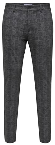 Only & Sons Herren Onsmark Check Pants Hy Gw 9887 Noos Onsmark Slim Check Pants 9887 Noos