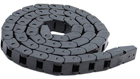 10X10mm 1M Black Plastic Flexible Drag Chain Plastic Towline Drag Chain Cable Carrier for 3D Printer