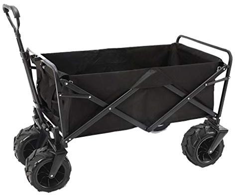 BALAMI Garten-Bollerwagen Outdoor Klappwagen Offroad Faltbarer Trolley Gartentransport Bollerwagen für alle Oberflächen Traglast 85 kg (Farbe: Stil 3)