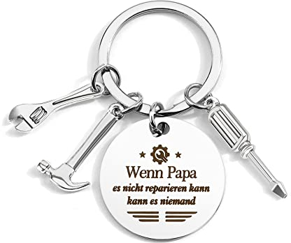 Papa Geschenk Vatertagsgeschenke für Papa Schlüsselanhänger Papa Bester Papa Geschenke Geburtstag Papa Vatertagsgeschenk Geschenkideen für Papa Wenn Papa es Nicht Reparieren Kann, Kann es Niemand