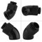 KIMISS 45 ° Fitting 14 Mm Drehbarer Wasserkühlungsfitting Schwarz Vernickeltes Messing G1 4 Gewinde 45-Grad-Biegewinkel Drehfitting-Adapter für CPU-Wasserkühlung Schwarz