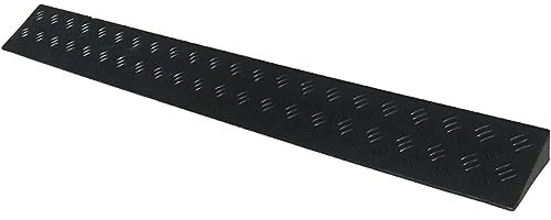 CEEBUS Bordsteinrampen 1-13cm hohe Schwellenrampen, 90cm breite Rollstuhlrampen, rutschfeste Bordsteinrampen für Türöffnungen, Stufen, Treppen (Color : B, Size : 5.5cm)