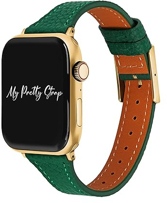 My Pretty Strap Aphrodite Band Compatible with Apple WATCH SE Series 8 7 6 5 4 3 2 1, 38/40/41mm or 42/44/45/49mm, Premium genuine Leather