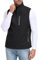 MoFiz Gilet Uomo Outdoor Pile Gilet Softshell Casual Gilet SportivoTrekking Campeggio Senza Maniche Gilet Nero-83 XXL