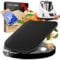 PEARWAY Thermomix Gleitbrett TM6 & TM5 aus edlem FSC HOLZ | müheloses Verschieben ohne Beschädigung der Waage | stabiler Stand durch Schwingungsdämpfung | Gleitbrett Thermomix TM6 TM5 - Schwarz