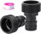 2 Pack 3/4 inch Male Hose Tap Connector, Garden Tap Connector, 3/4 BSP Male Watering Fittings for Threaded Faucet Adapter (set of 3)