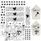 Hongma Rub On Sticker 19x14cm-Großformat Herz Transfers 2PCS Heart Sprüche für Raysin für Keraflott Möbel Glas Holz DIY Deko Rub On Folie Rubons Herzen Aufkleber