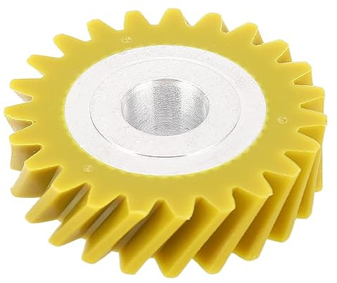 W10112253 Yellow Blender Worm Gear Replacement Part, Stainless Steel Blender Worm Gear Replacement for 4162897 5k45ss 5k5ss Kitchen Blender