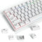 SOLIDEE 128 Key Minimalist PBT XDA Profile Keycaps for Cherry Gateron MX Switches (White)