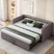Zravenna Ausziehbett gleiche höhe 90/180x200 cm, Tagesbett Bett Ausziehbar zum Doppelbett, Polsterbett Samt mit Lattenrost Metall (Grau B)