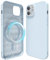 oakxco Silicone Case for iPhone 12 Pro/iPhone 12 Compatible with Magsafe Magnetic Wireless Charging, Slim Thin Soft Rubber Gel with Magnet, Matte TPU Mag Cover for Women Men, Light Blue