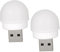 HOMSFOU 2 Stk Usb-nachtlicht Led-schreibtischlampe Fackel-kit Led-schreibtischleuchte Notfall-nachtlicht Led-glühbirne Berührungssensor Nachtlicht Tragbare Glühbirne Kfz-glühbirnen Plastik