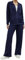 Terecey 2 Pezzi Tuta Donna Invernale Tuta de Ginnastica Elegante Tuta Sportiva Donna Completa Tinta Unita Tuta da Jogging Tuta Invernale Felpata Sportivo Completo Donna Casual Blu navy XL