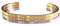 Eleganter Armreif Armband rosegold mit Mantra und Spruch bis ca. 20 cm. GLAUBE-LIEBE-HOFFNUNG