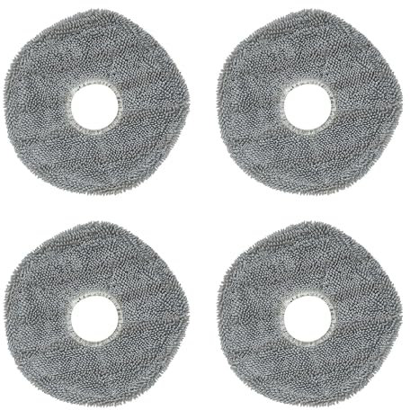 HUAYUWA Vacuum Accessories Kit Compatible with EUFY X9 Pro / X9 Series, Sweeper Robot Vacuum and Mop Cleaner Replacement Parts (4 Mop Cloth Pads Cleaning Wipe Rags)