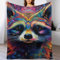 AAPZY Waschbär Kuscheldecken,Decke, 3D-Digitaldruck Kuscheldecke, Flannel Decke, Weich Wohndecke, Sofadecke Decke Für Kinder Jungen Erwachsene （180×200cm）