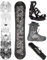 Airtracks Herren Snowboard Set Freestyle Freeride Wide Board Akasha Wide 159 - Snowboard Bindung Master - Softboots Master Pro Dual ATOP 46 - SB Bag