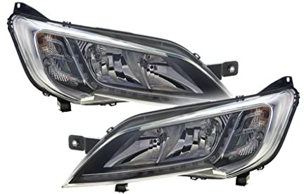 Set Hauptscheinwerfer Scheinwerfer H7 Led Mit Motor Links + Rechts Set Satz für 46862283 46862291 71778513 FIAT DUCATO 250 2006->