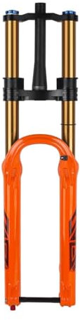 BSFHQS 27.5 29 Zoll Mountainbike Federgabel 1-1/8 Gerade/Konisches Luftgabel Federweg 180mm XC/AM/DH Scheibenbremse Vorderradgabel Steckachse 15x110mm Boost Dämpfungs(Orange Tapered,29in)