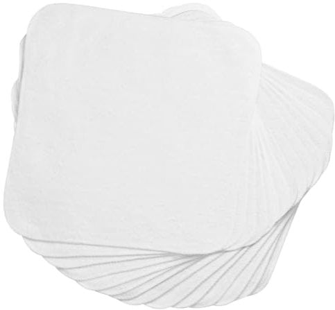 Aomig Lingettes Lavables pour Bébé, Lingettes en Éponge Réutilisables, Serviettes en Coton pour Bébé, Debarbouillette Bebe Coton Terry Lingettes 20x20 cm Face Cloth pour les Mains et le Visage de Bébé