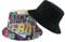 BelleVive Bucket Hat Retro 80er 90er Stil Modischer Fischerhut Unisex Wendbarer Fischerhut Doppelseitiger Sonnenhut Packbare Sonnenkappe 90er 80er Accessoires für Damen Herren
