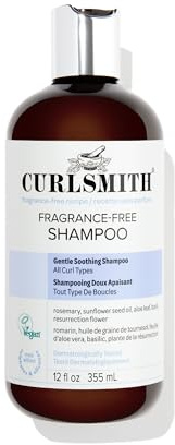 Curlsmith Fragrance-Free Shampoo | Sanftes Reinigungs-Shampoo ohne Silikone & Sulfate, Für Duftempfindliche, Feuchtigkeitsspendend & dermatologisch getestet