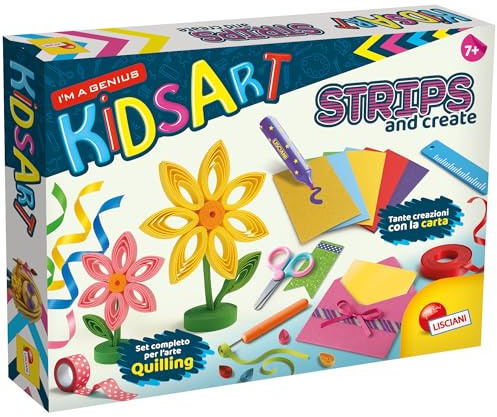 Lisciani Giochi- I'm a Genius Kids Art Strips And Create, 114153