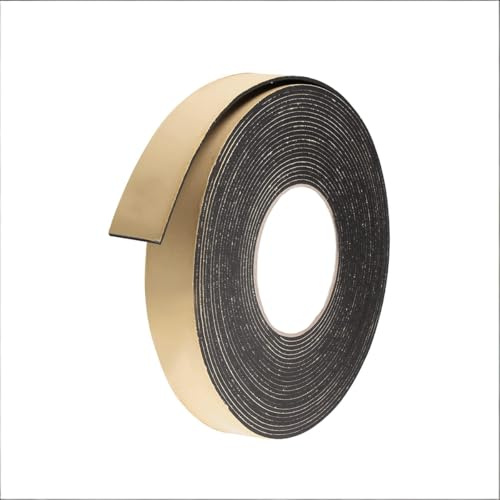 Car Speaker Sealing Foam Tape, Single-Sided EVA Self Adhesive Weather Strip for Window Door Insulation 2mm Thick 3cm Width 10m Length
