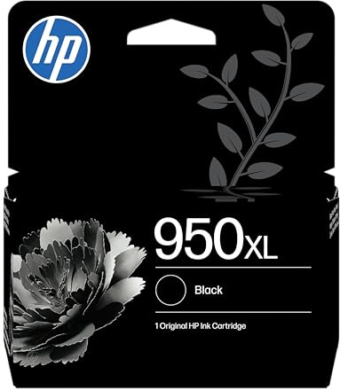 HP 950XL Schwarz Original Druckerpatrone, hohe Reichweite | Tinte für HP OfficeJet Pro 250dw, 270dw, 8100, 8600, ~1650 Seiten (CN045AE)