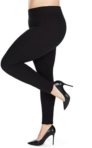 memoi Damen-Leggins, Cotton-Rayon, für Workout/Yoga Gr. S / M, schwarz