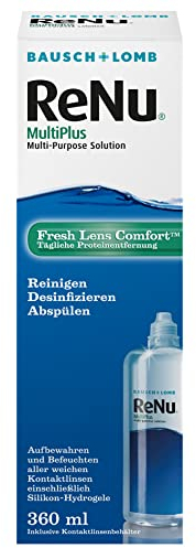 Bausch + Lomb ReNu MultiPlus Pflegemittel für weiche Kontaktlinsen, Einzelflasche 1 x 360 ml