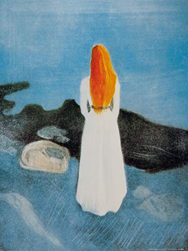 1art1 Edvard Munch Poster Mädchen Auf Dem Pier, 1901 Kunstdruck Bild 80x60 cm