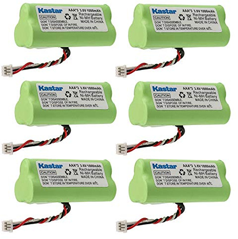 Kastar Lot de 6 piles rechargeables AAA 3,6 V 1000 mAh Ni-MH pour Zebra/Motorola Symbol 82-67705-01 Symbol LS-4278 LS4278-M BTRY-LS42RAAOE-01 DS-6878