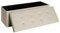 SONGMICS Sitzhocker mit Stauraum, klappbare Sitzbank, 38 x 110 x 38 cm Fußbank, Aufbewahrungsbox, bis 300 kg belastbar, für Wohnzimmer Schlafzimmer Flur, cremeweiß LSF77BE