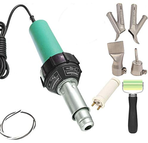 BeyondLife Beyondlife Plastic Hot Air Welder Heating Gun PVC Vinyl Rod Welding Hot Gas Pistol Tool 1600W