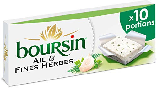 Boursin Fromage à Tartiner Ail & Fines Herbes 10 Portions 160 g