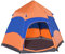 Outsunny Double Layer Instant Pop Up Tent with Rainfly, Hexagon 4 Man Dome Tent, Portable Camping Shelter with Sewn-in Groundsheet and Carry Bag, for Festival Backpacking Road Trips, Orange